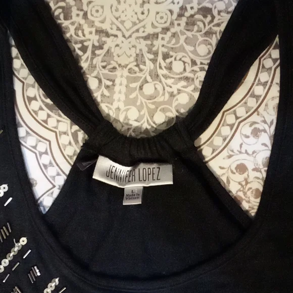Black Embellished tank top - Picture 3 of 7
